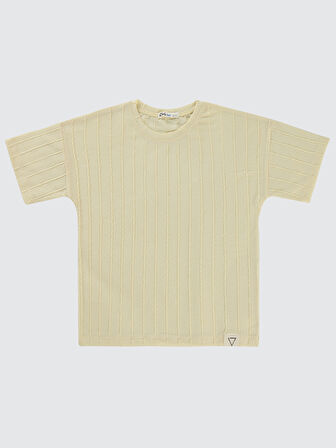 Civil Boys Erkek Çocuk Tişört 6-9 Yaş Taş Rengi