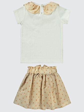 Civil Girls Kız Çocuk Takım 2-5 Yaş Ekru