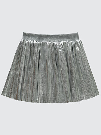 Civil Girls Kız Çocuk Piliseli Etek 6-9 Yaş Gri