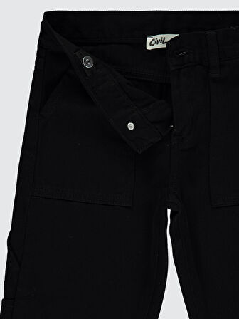 Civil Boys Erkek Çocuk Pantolon 10-13 Yaş Siyah