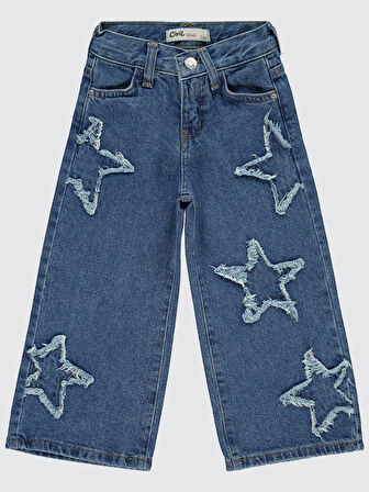 Civil Girls Kız Çocuk Pantolon 2-5 Yaş Mavi