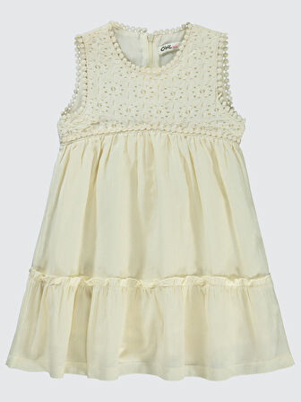 Civil Girls Kız Çocuk Elbise 2-5 Yaş Bej