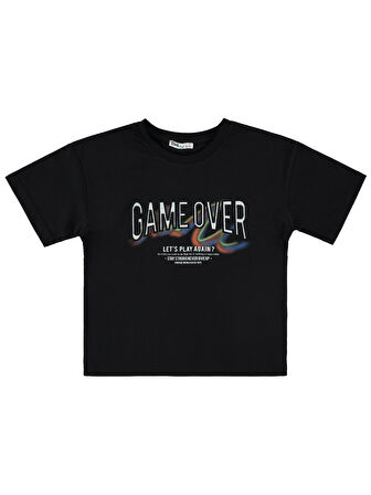 Civil Boys Erkek Çocuk Tişört 6-9 Yaş Siyah