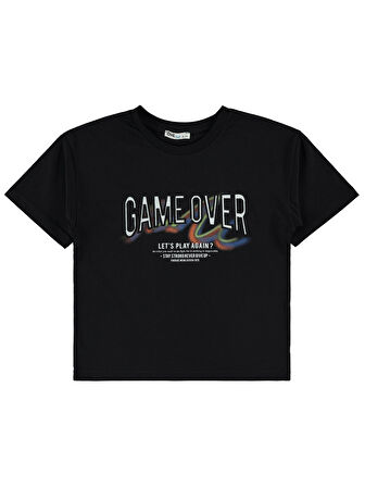 Civil Boys Erkek Çocuk Tişört 6-9 Yaş Siyah