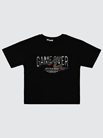 Civil Boys Erkek Çocuk Tişört 10-13 Yaş Siyah