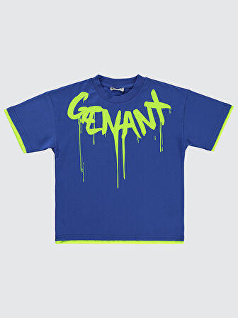 Civil Boys Erkek Çocuk Tişört 10-13 Yaş Saks Mavisi