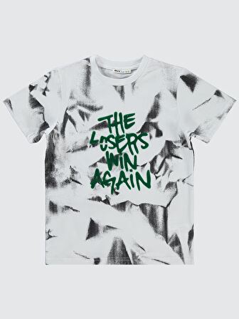 Civil Boys Erkek Çocuk Tişört 10-13 Yaş Beyaz