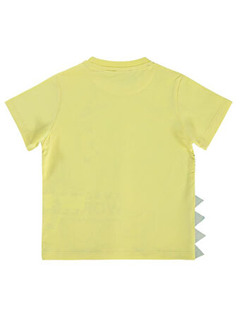 Civil Boys Dinozor World Baskılı 2-5 Yaş Tişört - Sarı3-4 Yaş