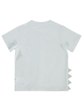 Civil Boys Dinozor World Baskılı 2-5 Yaş Tişört - Beyaz3-4 Yaş