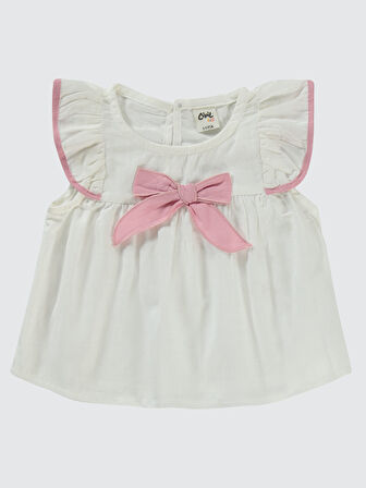 Civil Baby Kız Bebek Şortlu Takım 6-18 Ay Ekru