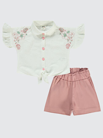 Civil Baby Kız Bebek Takım 6-18 Ay Ekru