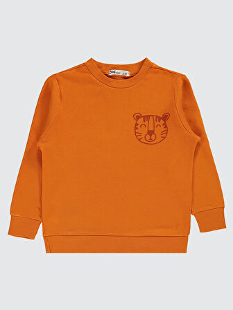 Civil Boys Erkek Çocuk Sweatshirt 2-5 Yaş Koyu Oranj