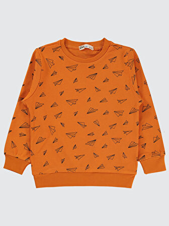 Civil Boys Erkek Çocuk Sweatshirt 2-5 Yaş Koyu Oranj