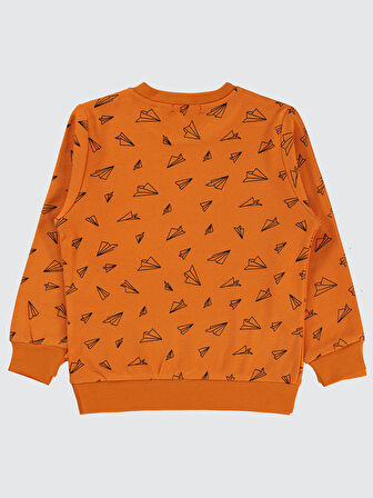 Civil Boys Erkek Çocuk Sweatshirt 2-5 Yaş Koyu Oranj