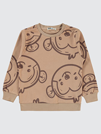 Civil Boys Erkek Çocuk Sweatshirt 2-5 Yaş Vizon