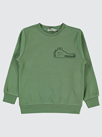 Civil Boys Erkek Çocuk Sweatshirt 2-5 Yaş Açık Haki