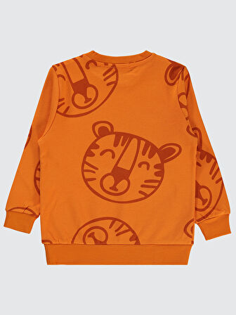 Civil Boys Erkek Çocuk Sweatshirt 2-5 Yaş Koyu Oranj