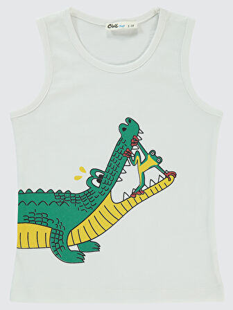 Civil Boys Erkek Çocuk Tişört 2-5 Yaş Beyaz