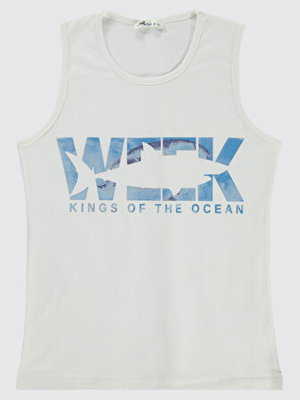 Civil Boys Erkek Çocuk Tişört 10-13 Yaş Beyaz