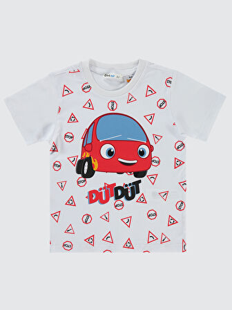 Civil Boys Erkek Çocuk Tişört 2-5 Yaş Beyaz