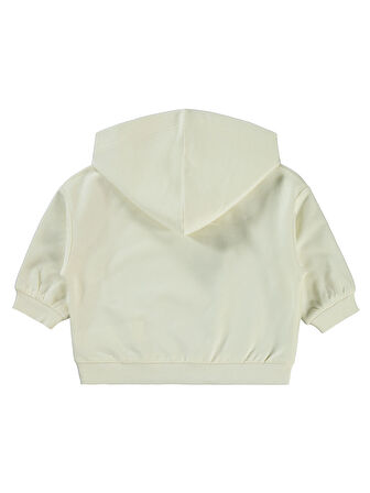 Civil Baby Erkek Bebek Kapüşonlu Sweatshirt 6-18 Ay Ekru