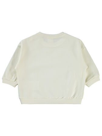 Civil Baby Kız Bebek Sweatshirt 6-18 Ay Ekru
