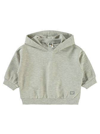 Civil Baby Erkek Bebek Kapüşonlu Sweatshirt 6-18 Ay Karmelanj