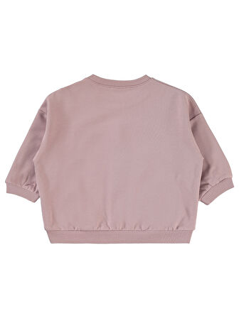 Civil Baby Kız Bebek Sweatshirt 6-18 Ay Soft Gül Kurusu