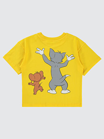 Tom And Jerry Erkek Çocuk Tişört 2- 5 Yaş Sarı