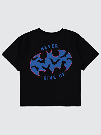 Batman Erkek Çocuk Tişört 10-13 Yaş Siyah