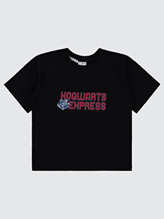 Harry Potter Erkek Çocuk Tişört 6-9 Yaş Siyah