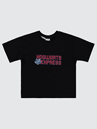 Harry Potter Erkek Çocuk Tişört 6-9 Yaş Siyah