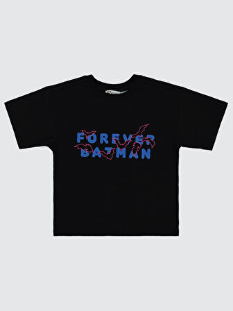 Batman Erkek Çocuk Tişört 6-9 Yaş Siyah