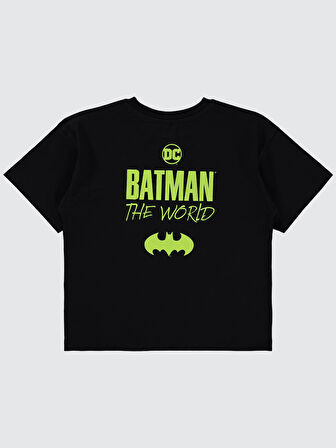 Batman Erkek Çocuk Tişört 6-9 Yaş Siyah