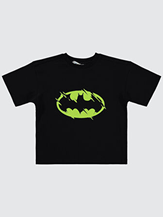 Batman Erkek Çocuk Tişört 6-9 Yaş Siyah