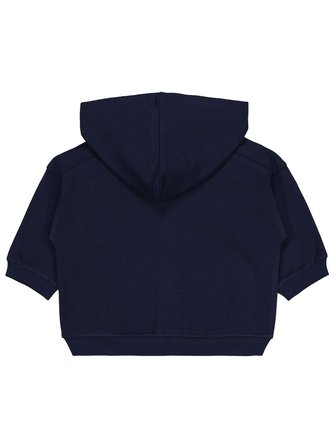 Civil Baby Civil Basic Timeless Kapüşonlu 6-18 Ay Hırka - Lacivert