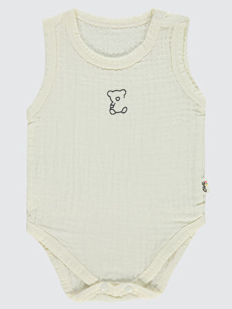 Civil Baby Bebek Çıtçıtlı Badi 1-18 Ay Ekru