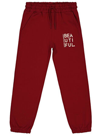 Civil Girls Basic 6-9 Yaş Eşofman Altı - Bordo 9-10 Yaş