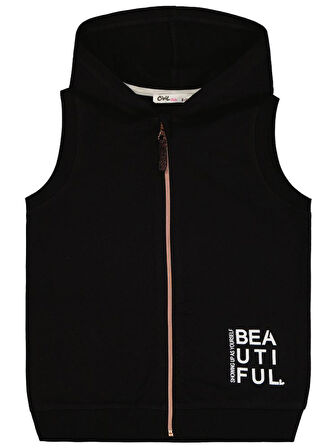 Civil Girls Basic 6-9 Yaş Yelek - Siyah9-10 Yaş