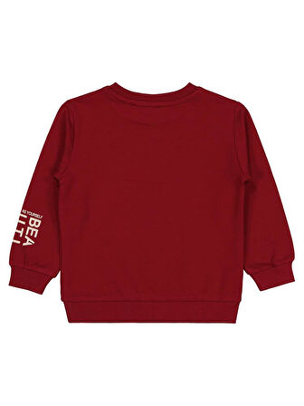 Civil Girls Basic 2-5 Yaş Sweatshirt - Bordo 2-3 Yaş