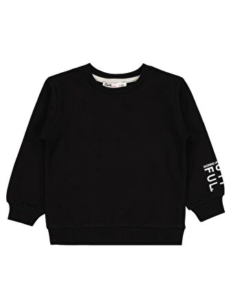 Civil Girls Basic 2-5 Yaş Sweatshirt - Siyah 2-3 Yaş