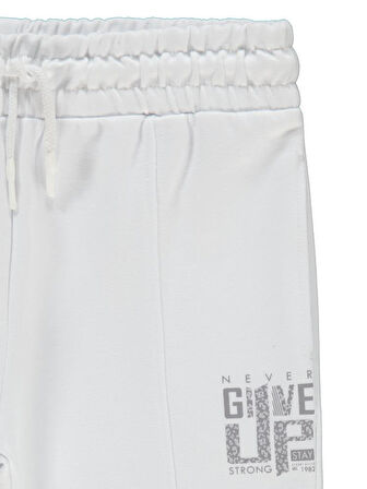 Civil Girls Leopar Baskılı 10-13 Yaş Eşofman Altı - Beyaz 10-11 Yaş