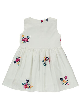 Civil Girls Kız Çocuk Elbise 2-5 Yaş Ekru