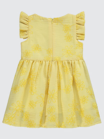 Civil Girls Kız Çocuk Elbise 2-5 Yaş Sarı