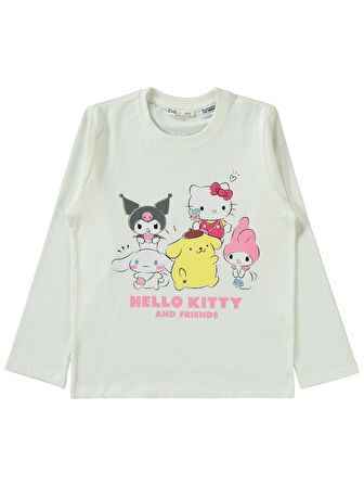 Kuromi Kız Çocuk Pijama Takımı 6-9 Yaş Ekru