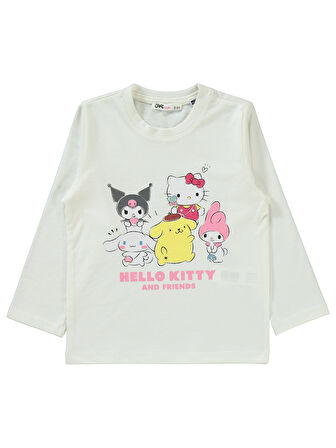 Kuromi Kız Çocuk Pijama Takımı 2-5 Yaş Ekru