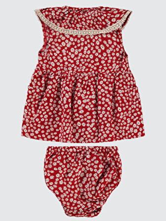 Civil Baby Kız Bebek Elbise 6-18 Ay Kırmızı