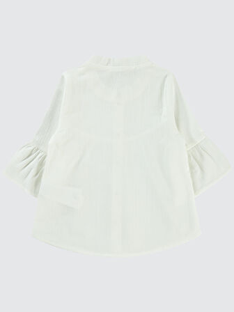 Civil Girls Kız Çocuk Gömlek 2-5 Yaş Beyaz