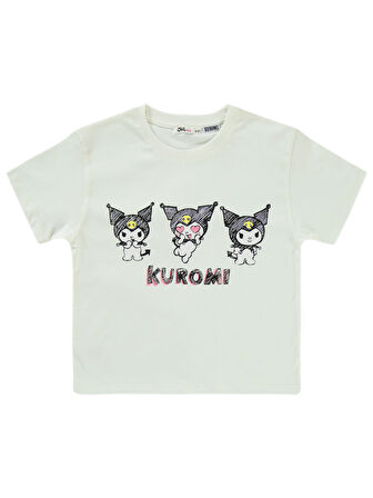 Kuromi Kız Çocuk Takım 4-9 Yaş Ekru