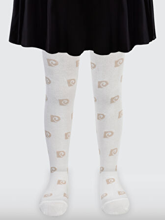 Pierre Cardin Kız Çocuk Külotlu Çorap 3-11 Yaş Ekru